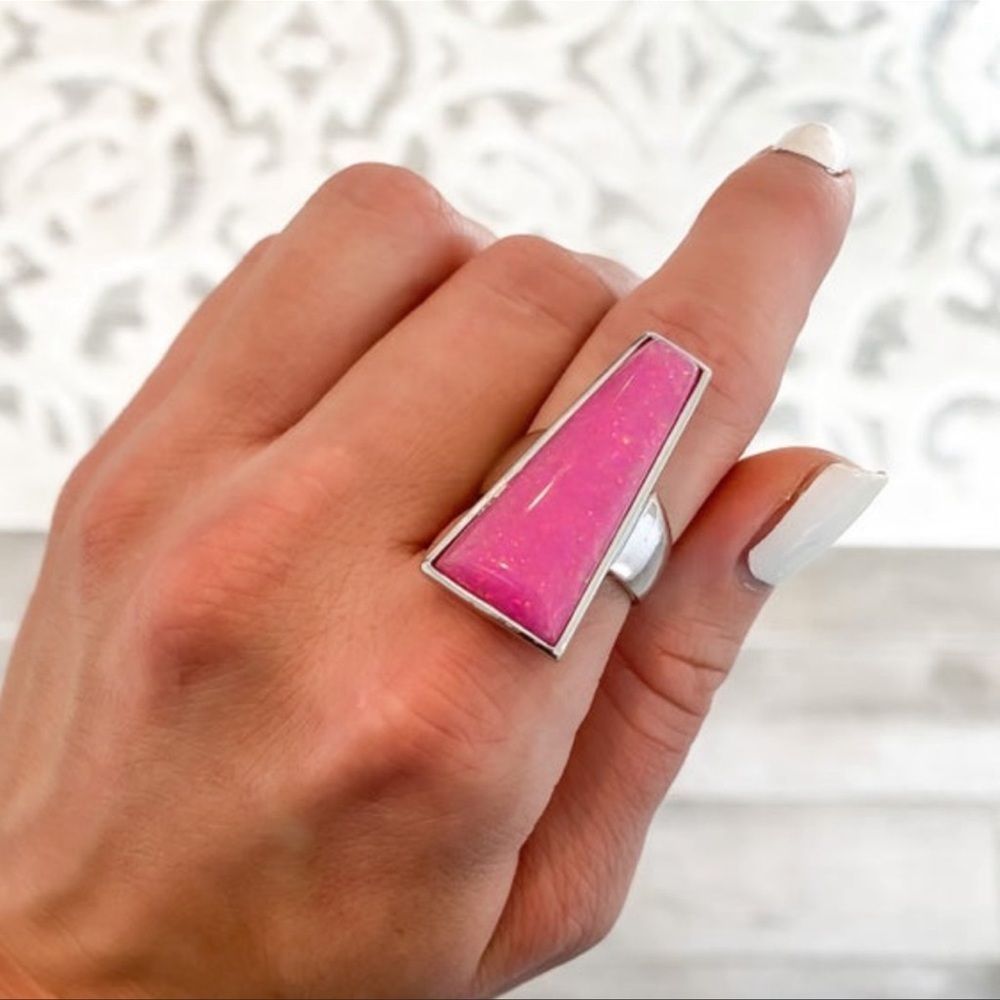 REGAL Pink Stone Sterling Silver